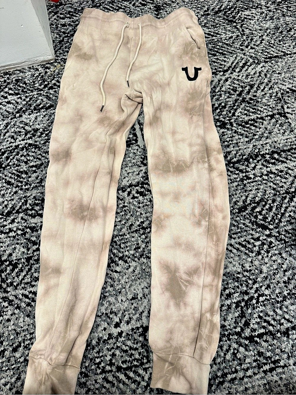 True Religion Women's Tie-Dye Joggers Pink Small
